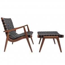 WLC 22 Woven Leather Armchair