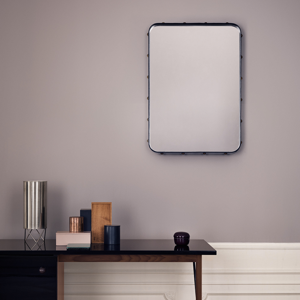 Adnet Rectangular mirror designed by Jacques Adnet, manufactured by Gubi Denmark