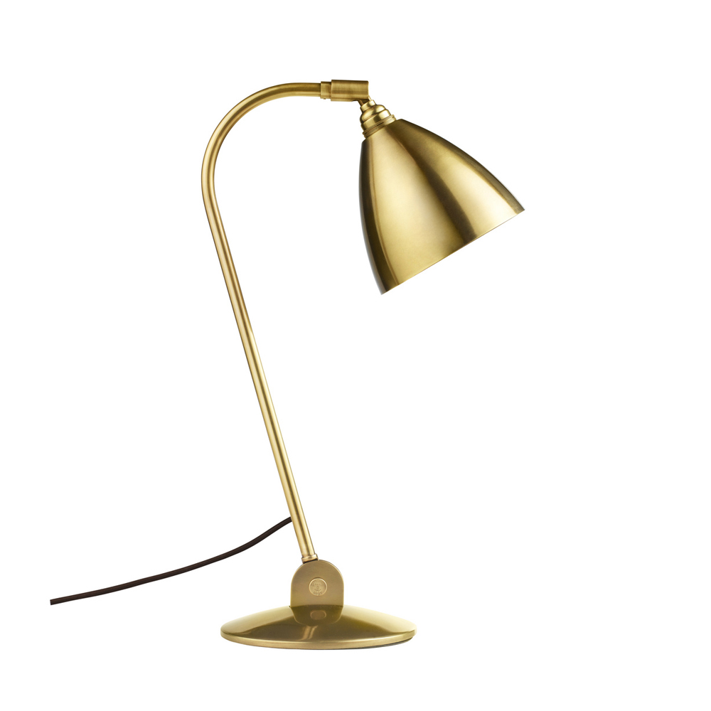 BL2 Table lamp in brass designed by Robert Dudley Best, manufactured by Bestlite, GUBI
