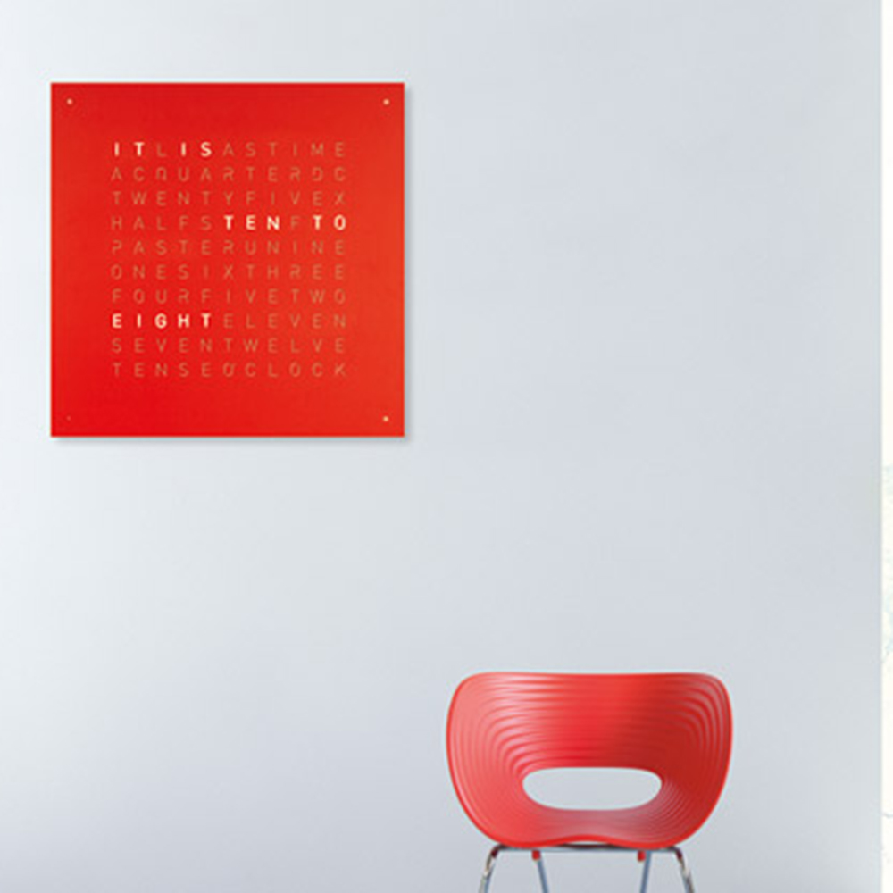 Qlocktwo Large wall clock designed by Biegert & Funk