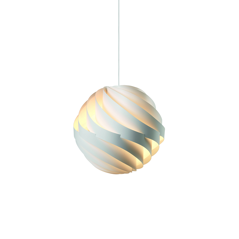 Turbo modern white sphere chandelier pendant Louis Weisdorf Gubi