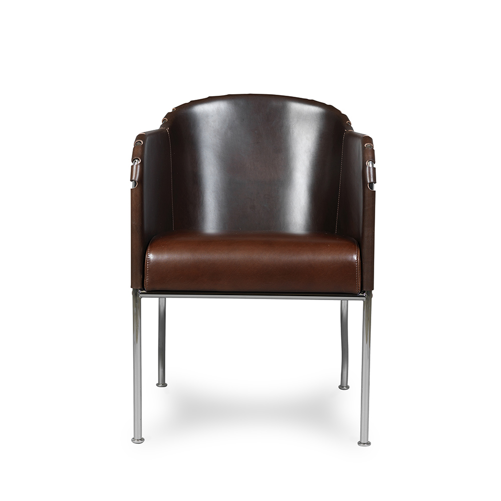 ambassad mats theselius suite ny modern contemporary designer steel leather armchair