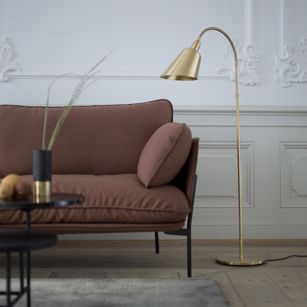 Bellevue Brass Floor Lamp by Arne Jacobsen for AndTradition at SUITE NY 