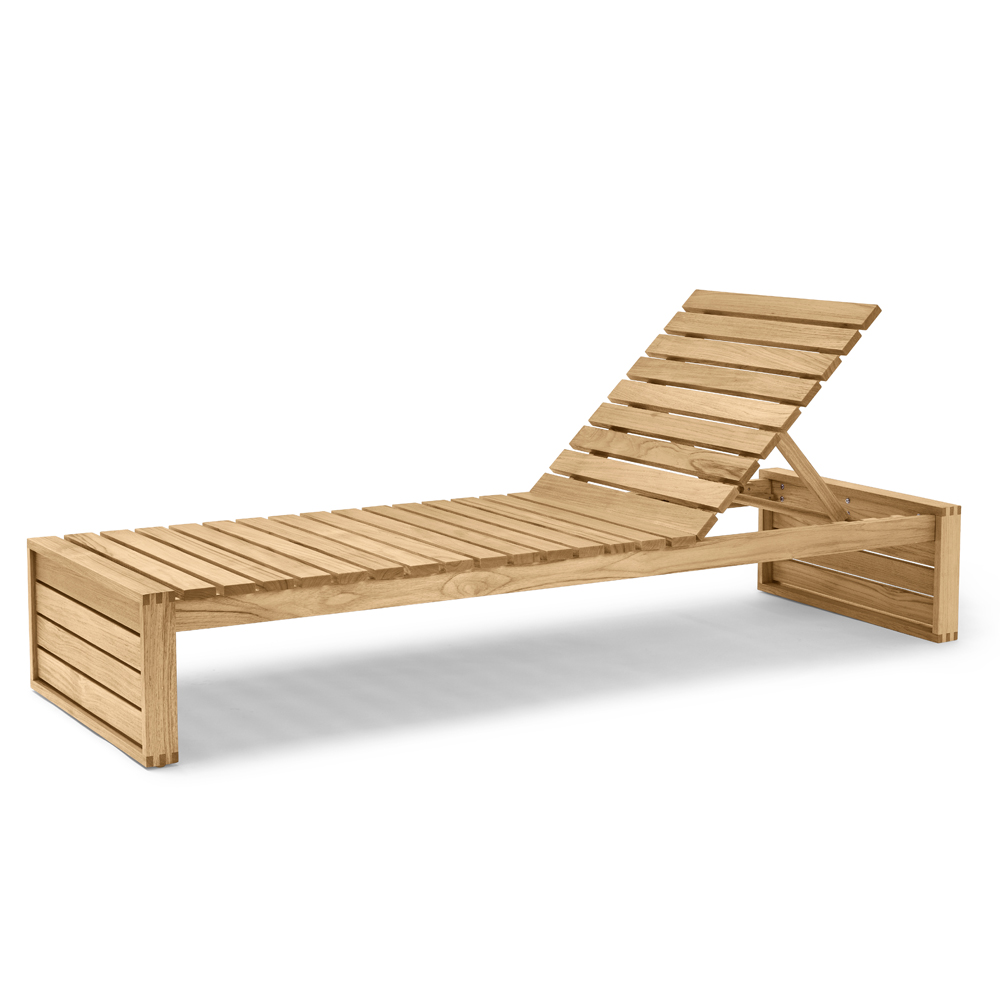 bk14 bodil kjaer carl hansen wooden mid-century modern danish designer indoor outdoor daybed sunbed lounge furniture