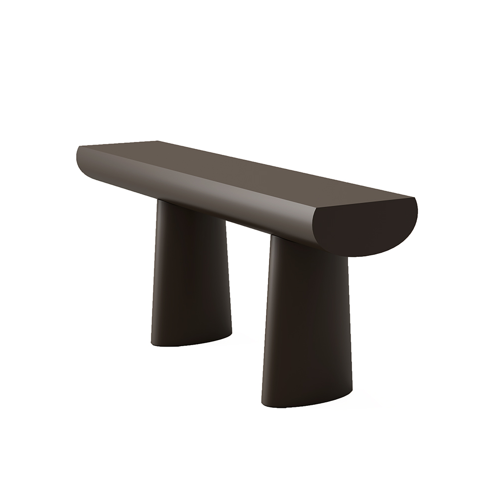 brown table aldo bakker karakter modern danish designer wood table
