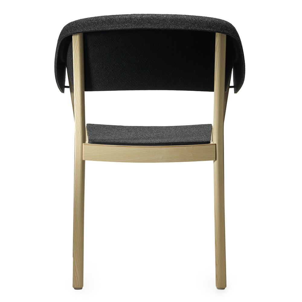 button i pierre sindre garsnas modern designer contemporary danish felt upholstered wood wooden dining chair
