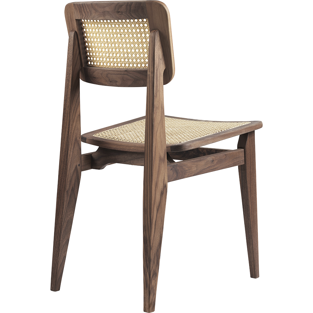 c chair marcel gascoin gubi modern designer midcentury cane wood upholstered dining chair