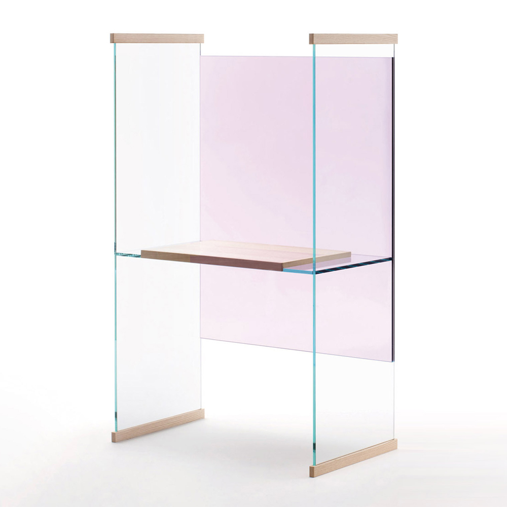 Diapositive Desk Glas Italia Ronan and Erwan Bouroullec modern glass furniture