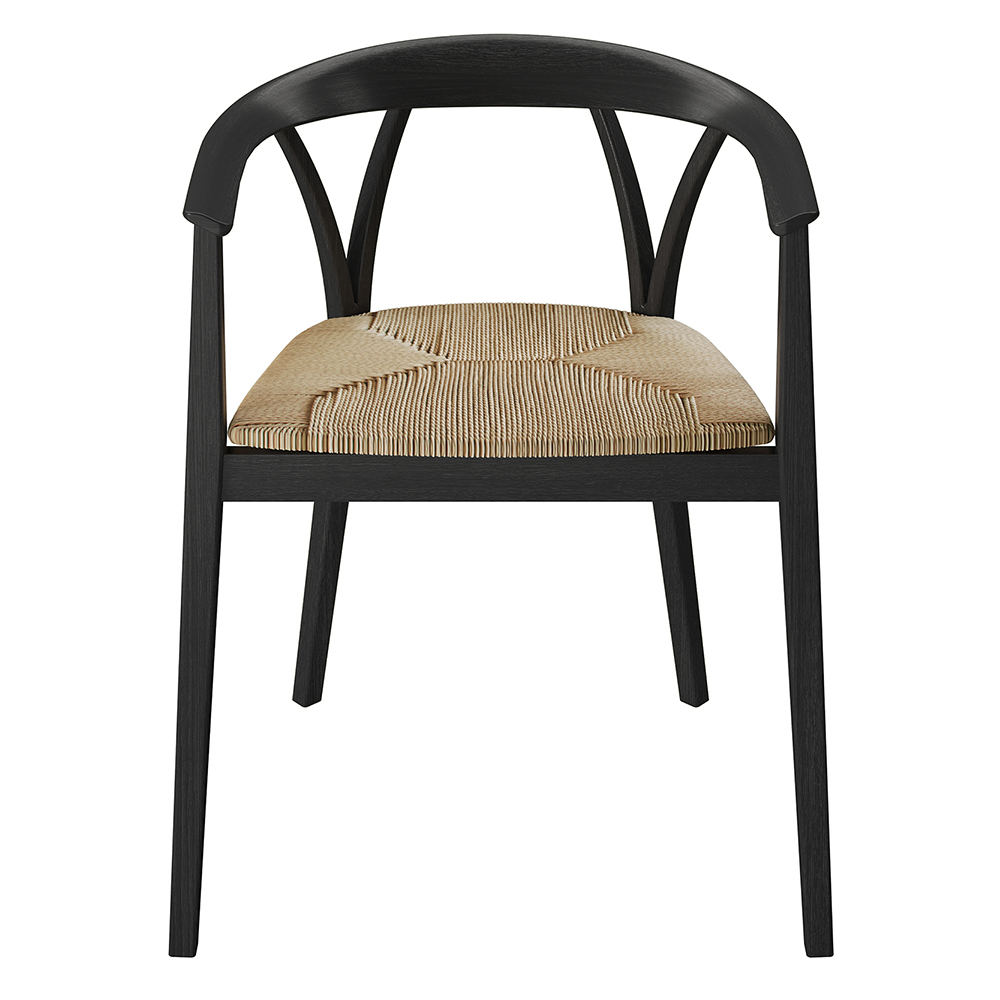 donzelletta chair piero lissoni depadova black modern upholstered wooden chair
