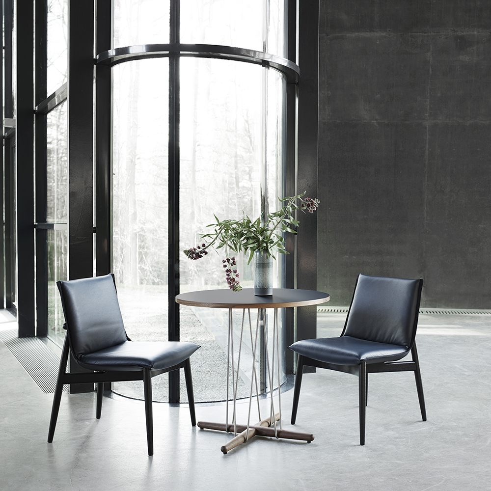 embrace table eoos carl hansen modern contemporary designer wood metal round circular dining table