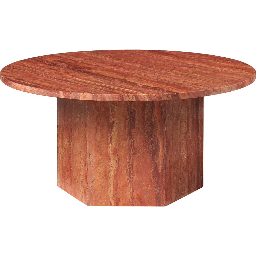 epic coffee table gamfratesi gubi modern contemporary european designer solid stone travertine marble coffee table