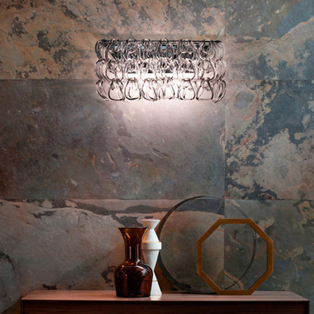 Giogali wall light designed by Angelo Mangiarotti for Vistosi