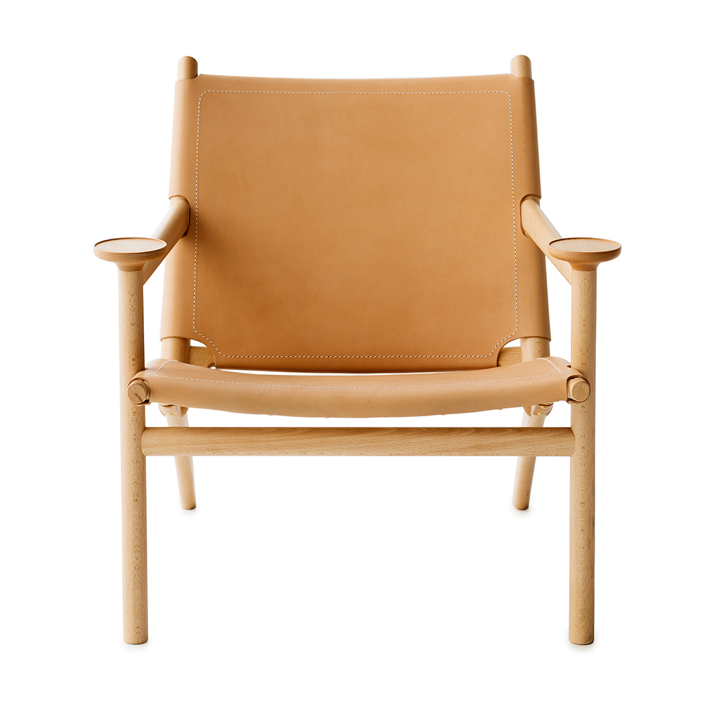 Hedwig David Ericsson Garsnas modern wood leather armchair swedish designer
