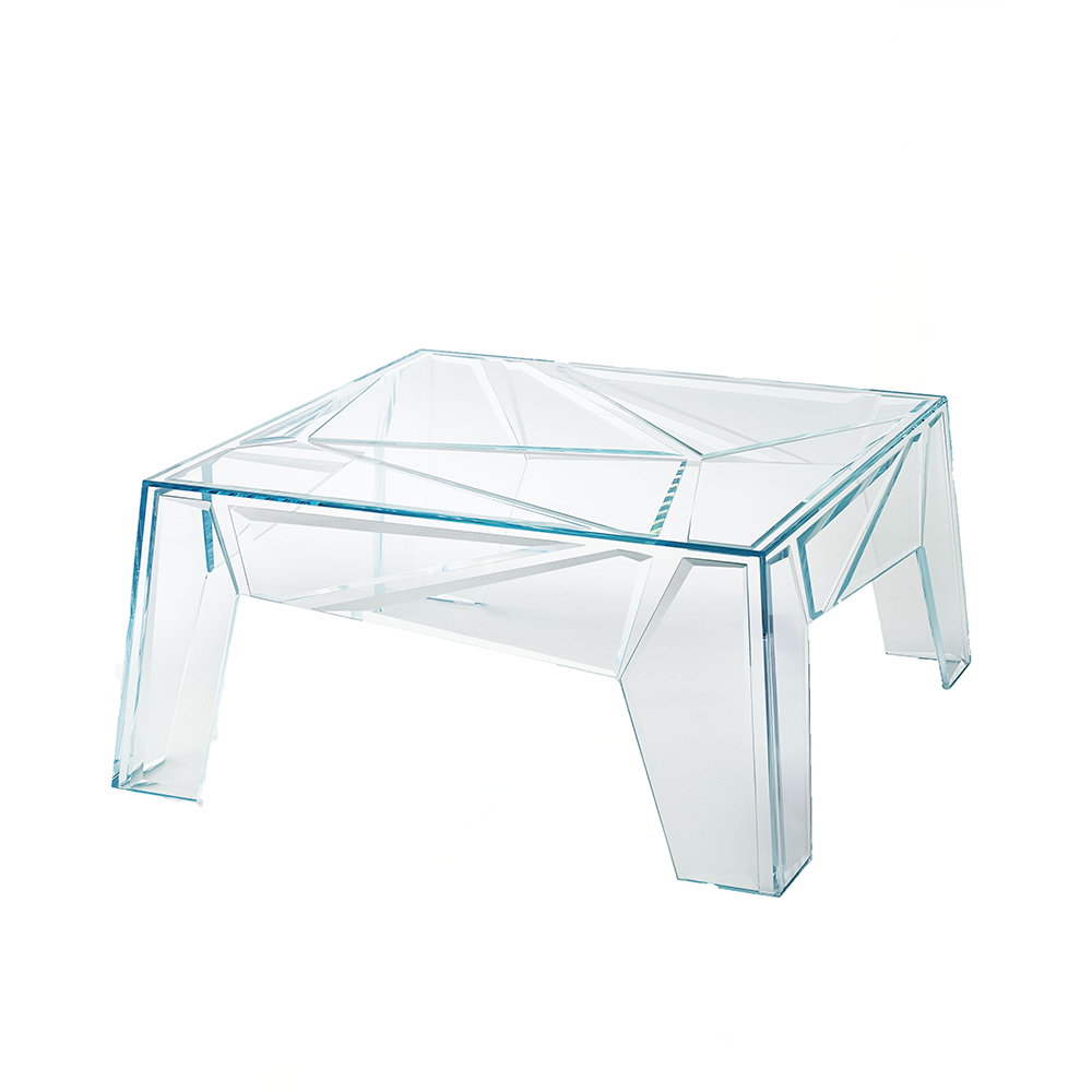 Hyper Table Mario Bellini Glasitalia Modern Designer Glass Coffee Table