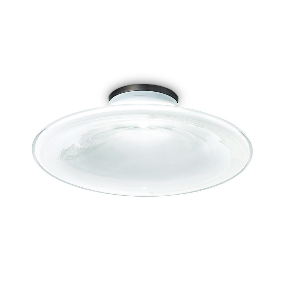 incanto ceiling light pio tito toso vistosi contemporary modern white glass ceiling lamp designer italian lighting