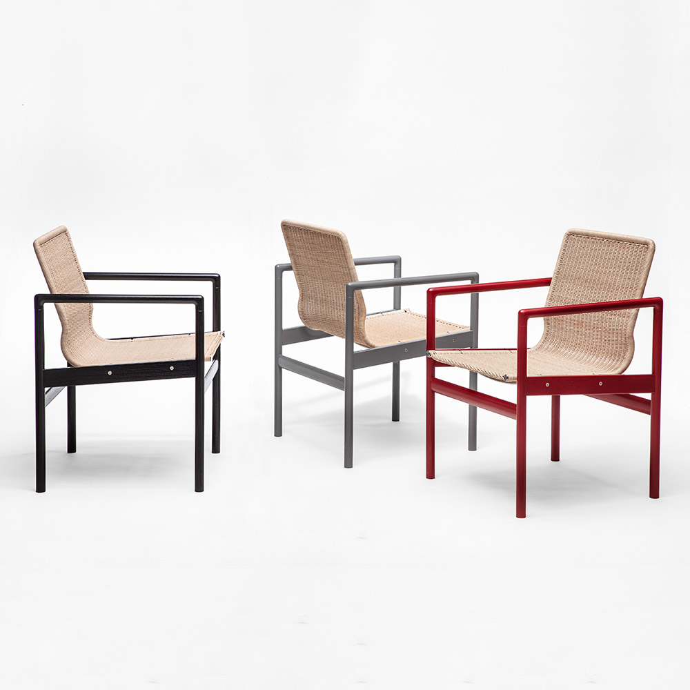khep chair contemporary danish designer wicker armchair