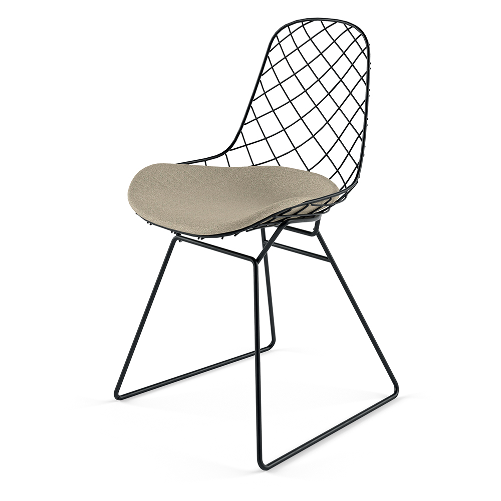 Kobi Sledge Patrick Norguet Alias modern upholstered steel chair