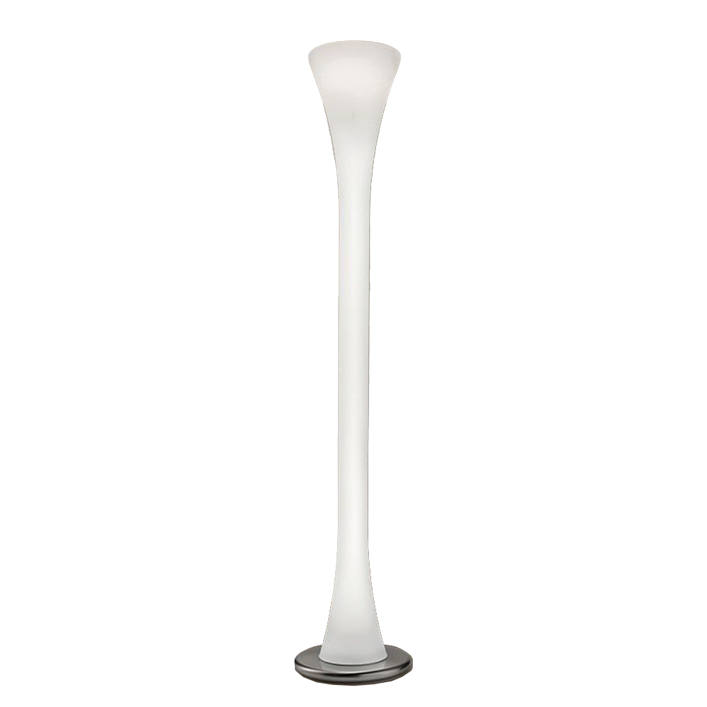 lepanto floor lamp vistosi contemporary modern italian designer glass white solid glass floor lamp lighting