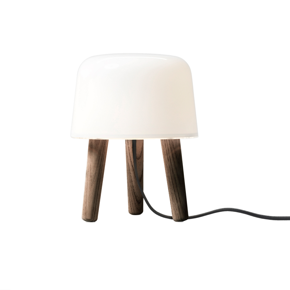 Milk table lamp NA1 andtradition norm architects white opal glass smoked ash lighting danish design shop SUITE NY