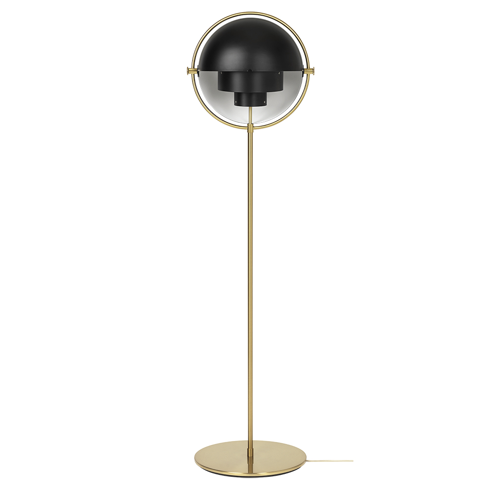 multi-lite floor lamp contemporary modern metallic brass designer floor lamp light lighting