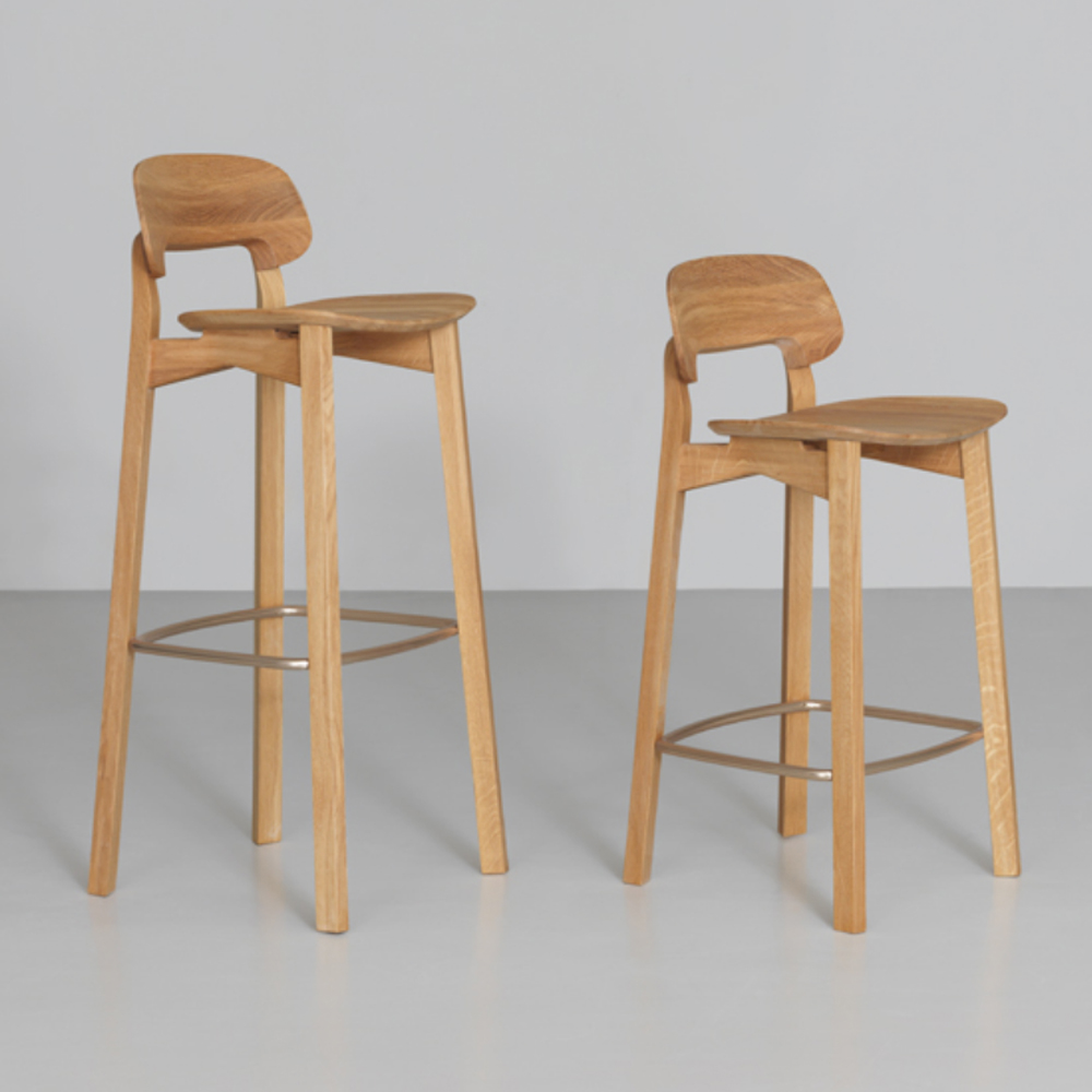 nonoto bar stool laufer keichel zeitraum suite ny oak foot detail
