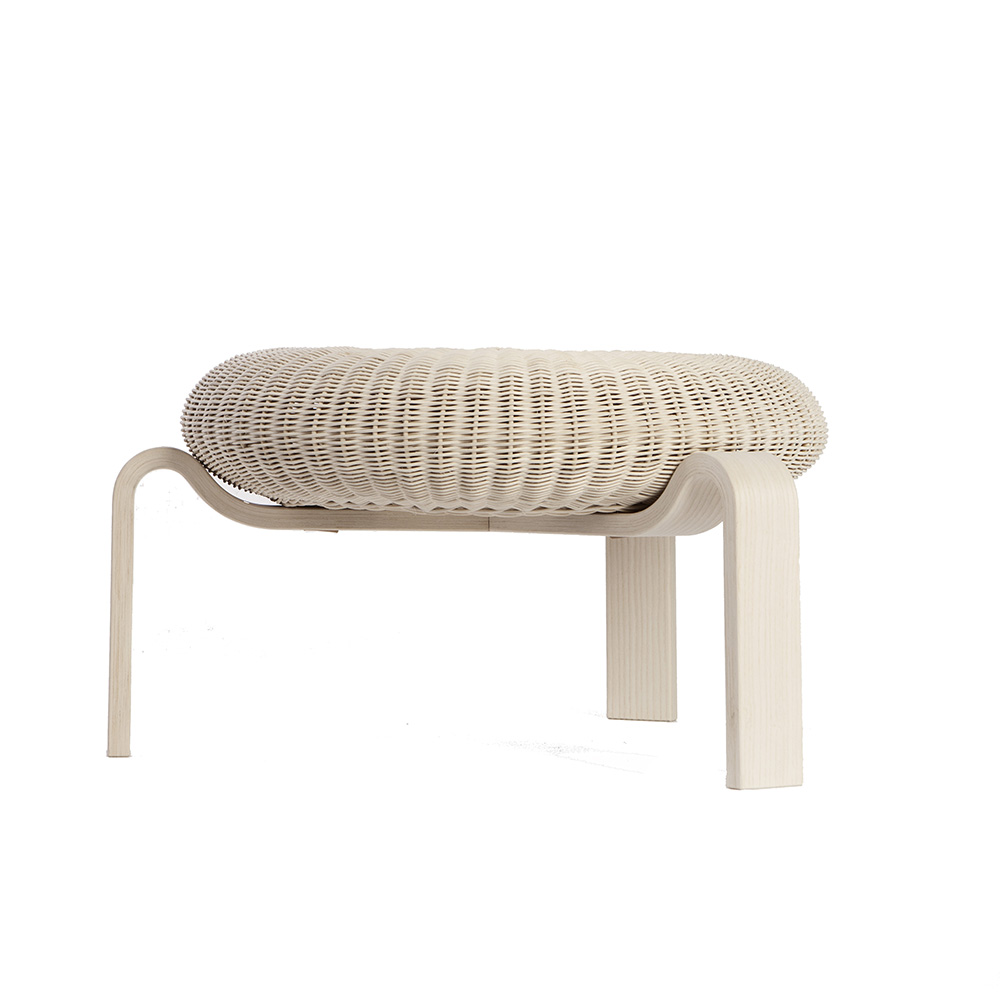 stool Ole Schjøll a petersen modern designer contemporary danish wicker stool