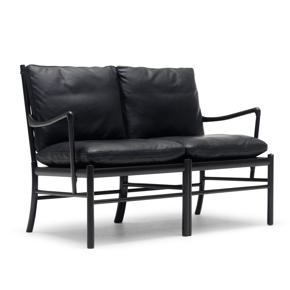 ow149-2 colonial sofa ole wanscher carl hansen danish design lounge armchair black leather shop suite ny