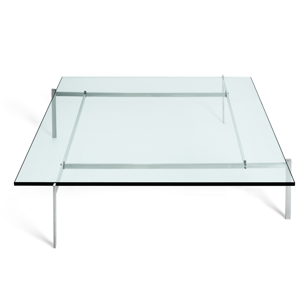 pk61 a table in glass by poul kjærholm