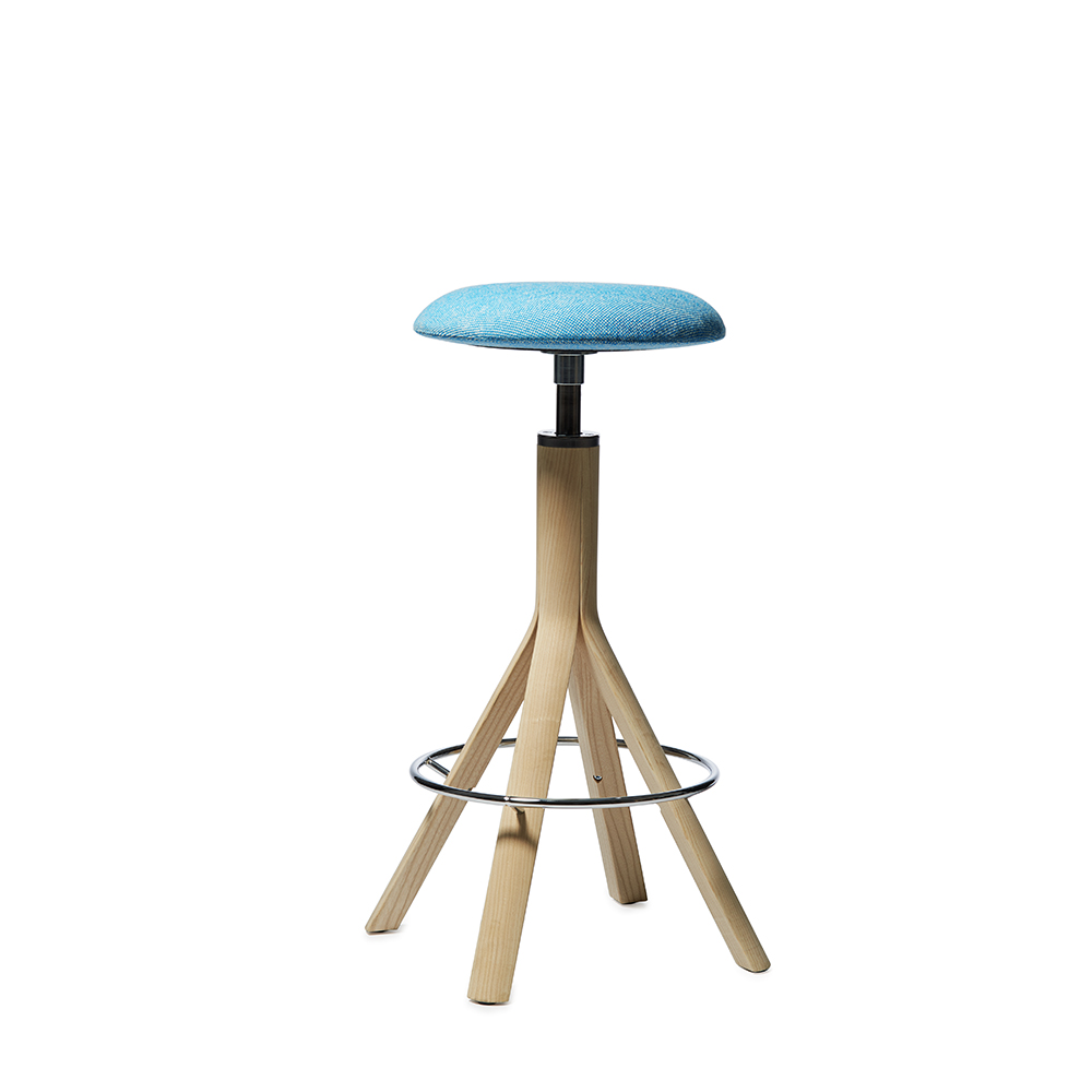 pop stool patrik bengtsson pierre sindre garsnas modern adjustable height wood stool