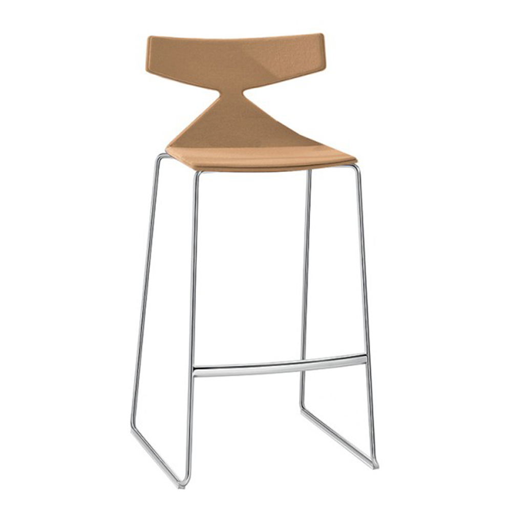 saya bar stool lievore altherr molina arper contemporary designer modern plywood upholstered barstool bar stool