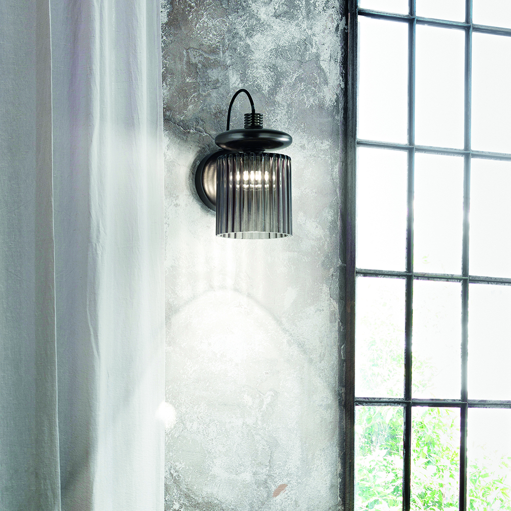 tread wall lamp chiaramonte marin vistosi contemporary modern designer italian colored glass wall lamp sconce designer lighting