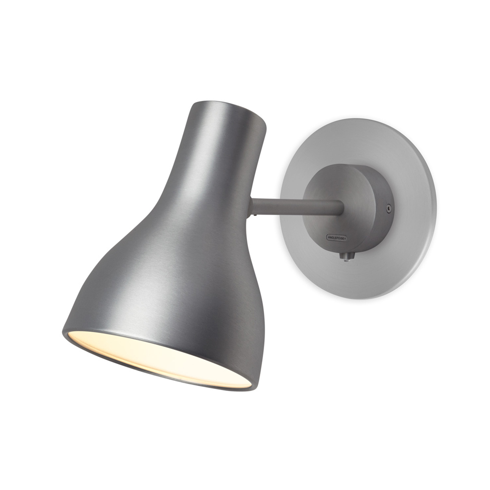 type 75 wall lamp brushed aluminum sir kenneth grange suite ny angle poise aluminum american wall mount