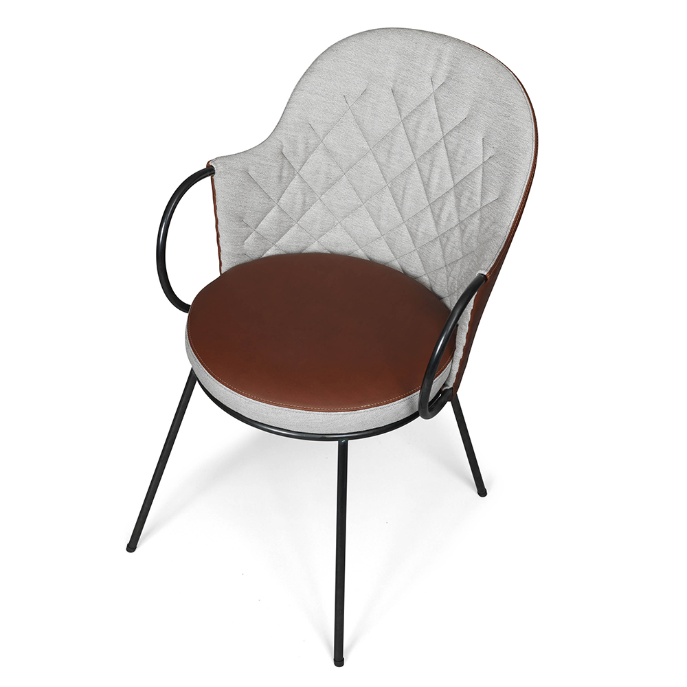 vienna pierre sindre kallemo contemporary modern designer quilted back upholstered dining chair