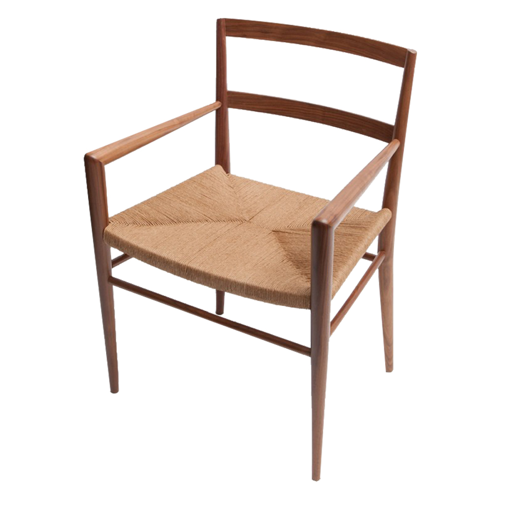 Rush dining armchair Mel Smilow furniture modern american design
