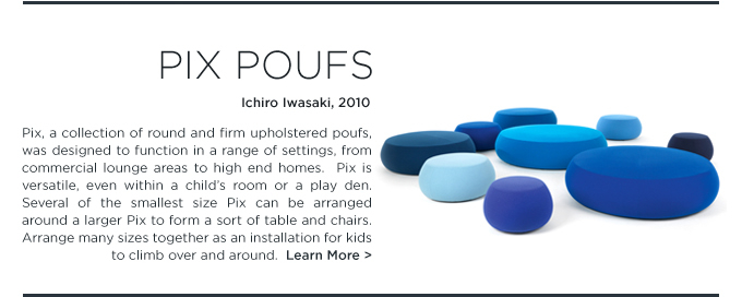 Shop SUITE NY for the Pix upholstered ottoman by Ichiro Iwasaki for Arper
