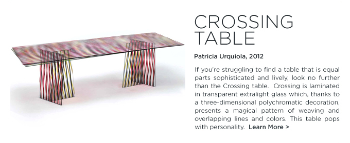 SUITE NY, Crossing Table, Patricia Urquiola, Glas Italia