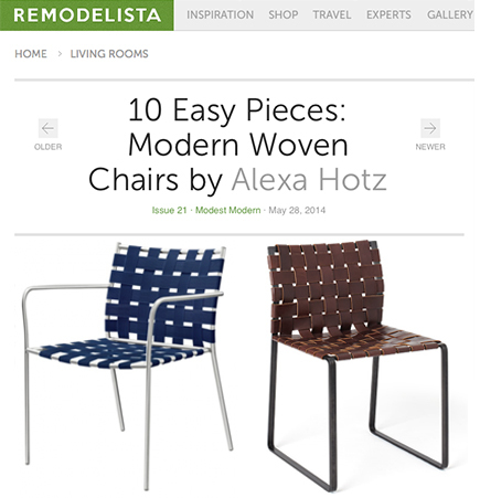 Remodelista woven modern chairs SUITE NY SUITENY.COM