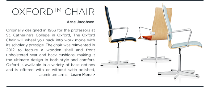 Oxford Chair, Arne Jacobsen, Fritz Hansen, Office Chairs, Office Furniture 