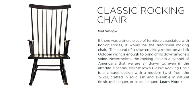 Classic Rocking Chair, SUITE NY, Mel Smilow, Smilow Furniture, American Furniture, Wooden Furniture