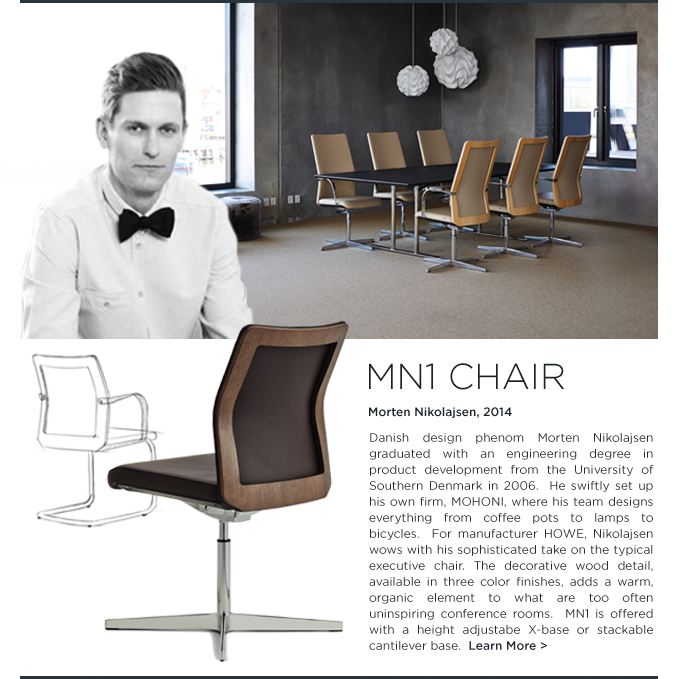 Morten Nikolajsen, HOWE, MN1 Chair, HOWE MN1, modern wood, executive conference Chair