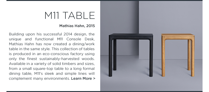 M11 Table Mathias Hahn Zeitraum solid wood modern square dining table