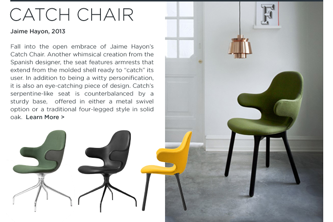 andtradition catch chair swivel metal oak four legged danish design jaime hayon