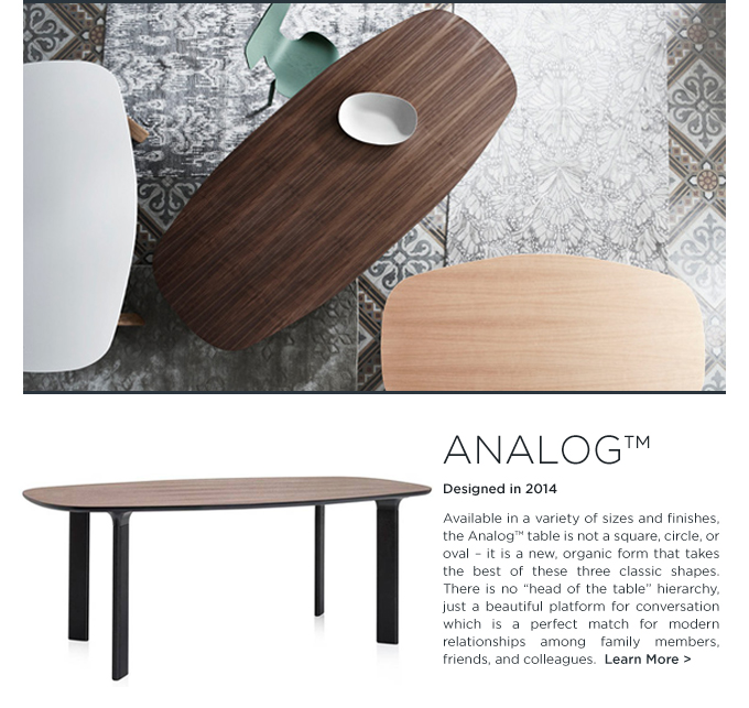 Analog table Jaime Hayon Fritz Hansen oval modern dining table
