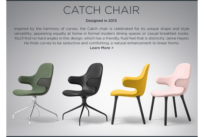 Jaime Hayon Catch Chair andtradition &Tradition organic shape upholstered dining seating
