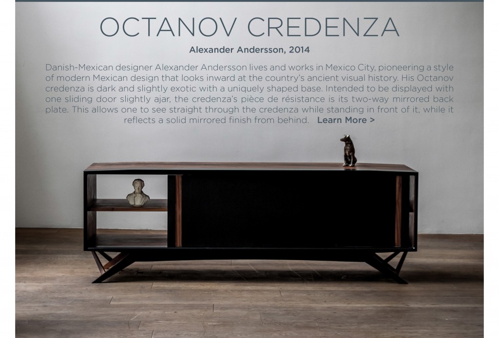 Octanov Credenza Alexander Andersson wood cabinet mexican design sideboard