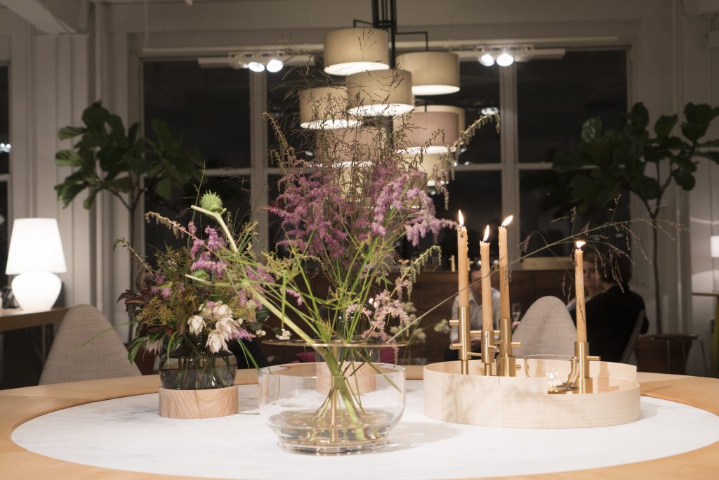Fritz Hansen accessories suiteny showroom event jaime hayon ikebana vase wednesday architecture trays candleholders